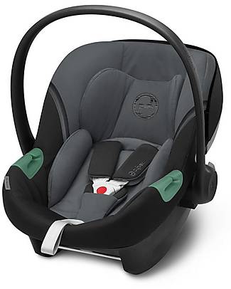 Cybex Aton S2 I-Size Car Seat - Monument Grey/Dark Grey - Group 0+/1 Car Seats Group 0+/1