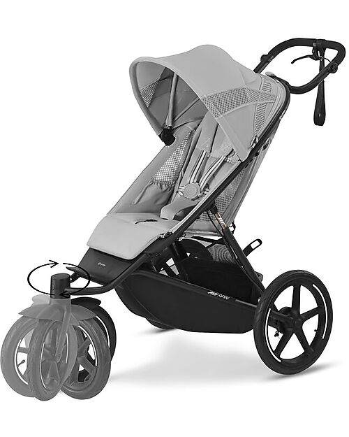 Cybex Avi Spin Stroller - Moss Green - Three-Wheel All-Terrain Pushchairs