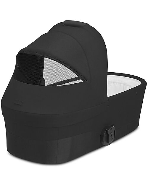 Cybex Bailos S Basic 3 in 1 - Deep Black - Balios S Lux Stroller + Cot S + Aton B2 i-Size + CS Adapater Trio and Duo Strollers