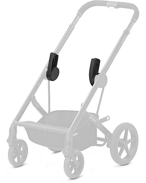 Cybex Bailos S Basic 3 in 1 - Deep Black - Balios S Lux Stroller + Cot S + Aton B2 i-Size + CS Adapater Trio and Duo Strollers