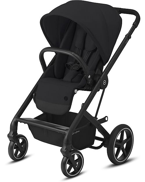 Cybex Bailos S Basic 3 in 1 - Deep Black - Balios S Lux Stroller + Cot S + Aton B2 i-Size + CS Adapater Trio and Duo Strollers