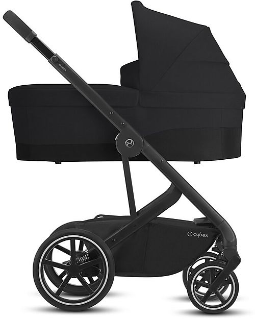 Cybex Bailos S Basic 3 in 1 - Deep Black - Balios S Lux Stroller + Cot S + Aton B2 i-Size + CS Adapater Trio and Duo Strollers