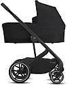 Cybex Bailos S Basic 3 in 1 - Deep Black - Balios S Lux Stroller + Cot S + Aton B2 i-Size + CS Adapater Trio and Duo Strollers