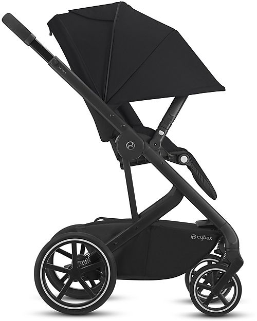 Cybex Bailos S Basic 3 in 1 - Deep Black - Balios S Lux Stroller + Cot S + Aton B2 i-Size + CS Adapater Trio and Duo Strollers