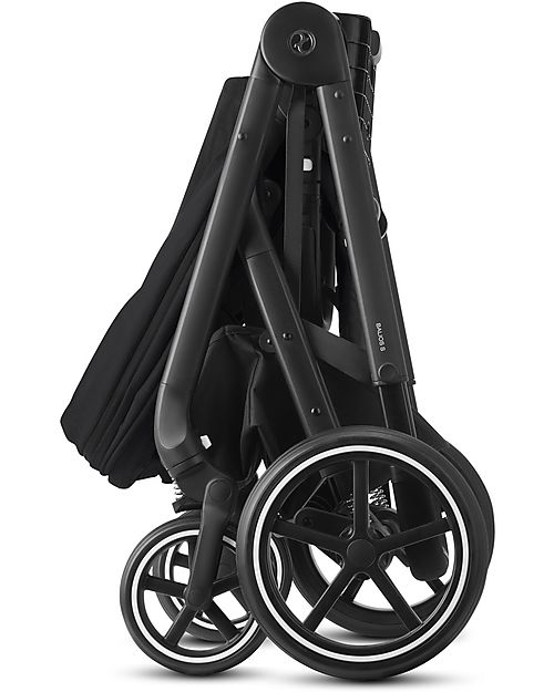 Cybex Bailos S Basic 3 in 1 - Deep Black - Balios S Lux Stroller + Cot S + Aton B2 i-Size + CS Adapater Trio and Duo Strollers