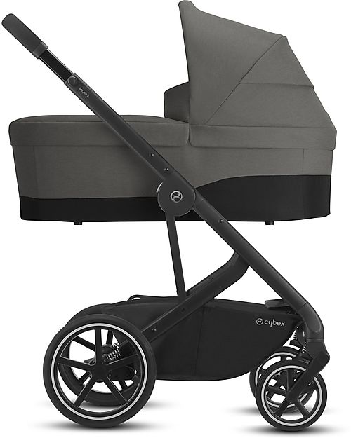 Cybex Bailos S Basic 3 in 1 - Soho Grey - Balios S Lux Stroller + Cot S + Aton B2 i-Size + CS Adapater Trio and Duo Strollers