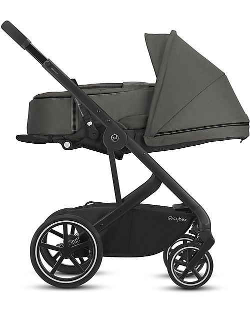 Cybex Bailos S Basic 3 in 1 - Soho Grey - Balios S Lux Stroller + Cot S + Aton B2 i-Size + CS Adapater Trio and Duo Strollers