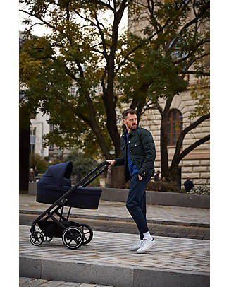 Cybex Balios S Lux Duo - Stroller + Carrycot - Navy Blue Trio and Duo Strollers