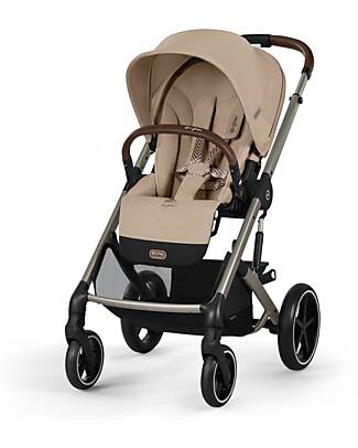 Cybex Balios S Lux Stroller - Almond Beige - Taupe Frame - from Birth up to 4 Years Pushchairs