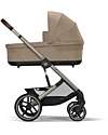 Cybex Balios S Lux Stroller - Almond Beige - Taupe Frame - from Birth up to 4 Years Pushchairs