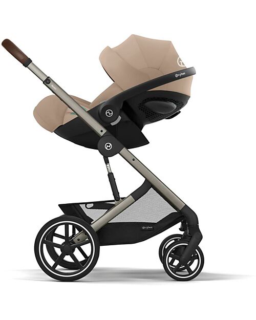 Cybex Balios S Lux Stroller - Almond Beige - Taupe Frame - from Birth up to 4 Years Pushchairs