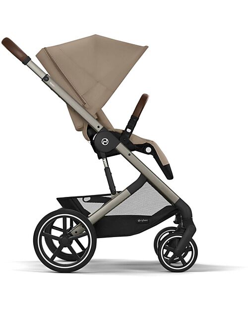 Cybex Balios S Lux Stroller - Almond Beige - Taupe Frame - from Birth up to 4 Years Pushchairs