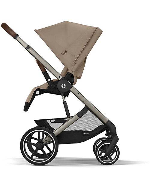 Cybex Balios S Lux Stroller - Almond Beige - Taupe Frame - from Birth up to 4 Years Pushchairs