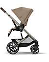Cybex Balios S Lux Stroller - Almond Beige - Taupe Frame - from Birth up to 4 Years Pushchairs