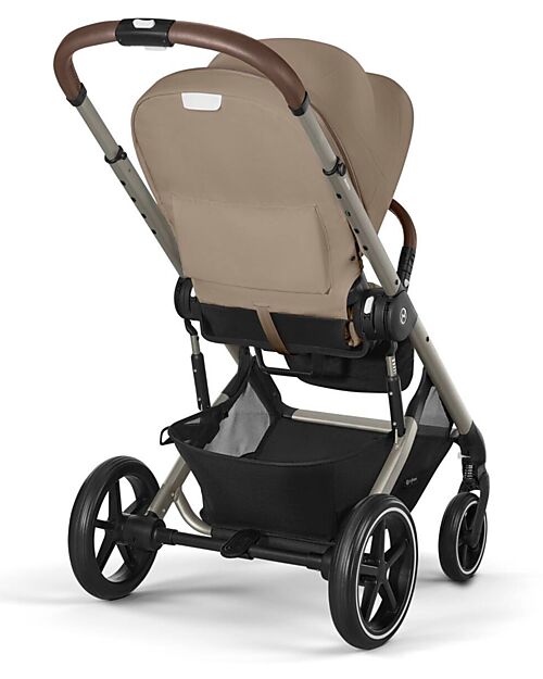 Cybex Balios S Lux Stroller - Almond Beige - Taupe Frame - from Birth up to 4 Years Pushchairs