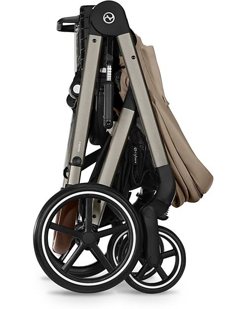 Cybex Balios S Lux Stroller - Almond Beige - Taupe Frame - from Birth up to 4 Years Pushchairs