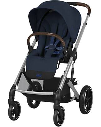 Cybex Balios S Lux Stroller - Blue Navy - Silver Frame - from Birth up to 4 Years Pushchairs