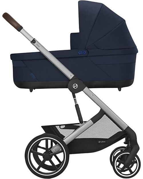 Cybex Balios S Lux Stroller - Blue Navy - Silver Frame - from Birth up to 4 Years Pushchairs