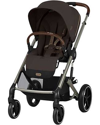 Cybex Balios S Lux Stroller - Chocolate Brown - Taupe Frame - from Birth up to 4 Years Pushchairs