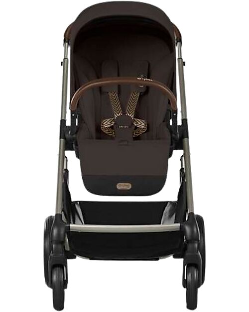 Cybex Balios S Lux Stroller - Chocolate Brown - Taupe Frame - from Birth up to 4 Years Pushchairs