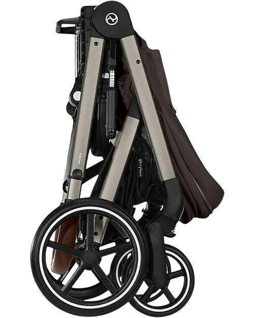 Cybex Balios S Lux Stroller - Chocolate Brown - Taupe Frame - from Birth up to 4 Years Pushchairs