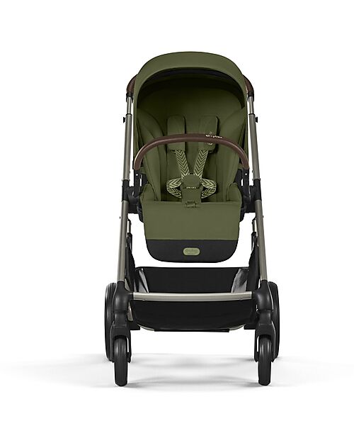 Cybex Balios S Lux Stroller - Moss Green/Khaki - Taupe Frame - from Birth up to 4 Years Pushchairs