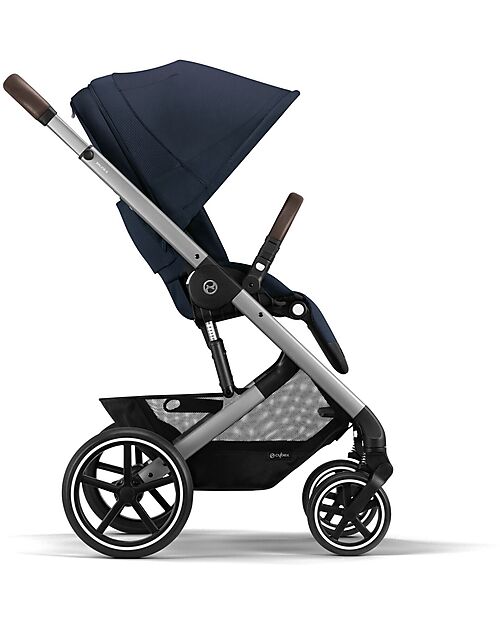 Cybex Balios S Lux Stroller - Silver-Ocean Blue - from Birth up to 4 Years Pushchairs