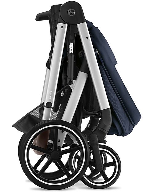 Cybex Balios S Lux Stroller - Silver-Ocean Blue - from Birth up to 4 Years Pushchairs