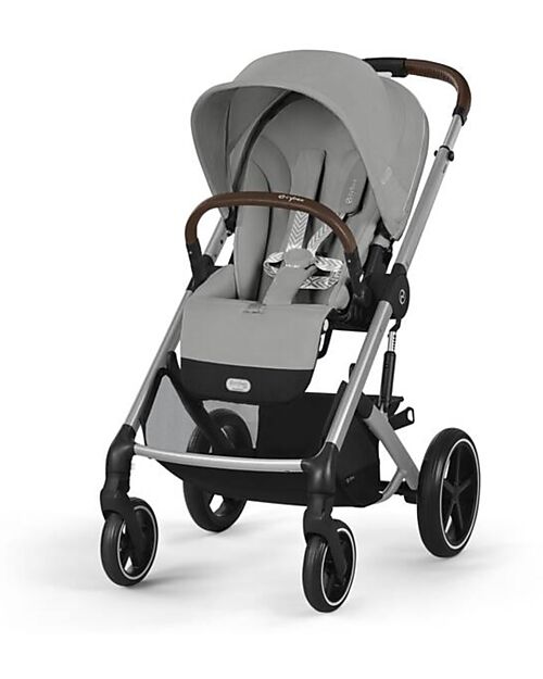 Cybex Balios S Lux Stroller - Stone Grey - Silver Frame - from Birth up to 4 Years Pushchairs