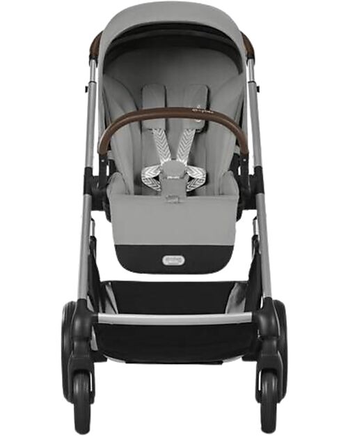 Cybex Balios S Lux Stroller - Stone Grey - Silver Frame - from Birth up to 4 Years Pushchairs
