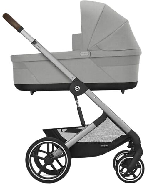 Cybex Balios S Lux Stroller - Stone Grey - Silver Frame - from Birth up to 4 Years Pushchairs