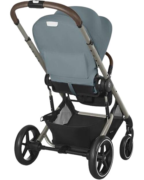 Cybex Balios S Lux Stroller - Stormy Blue - Taupe Frame - from Birth up to 4 Years Pushchairs