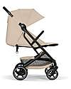 Cybex Beezy Stroller Almond Beige - Black Frame - The Most Compact Lights Strollers