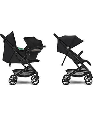 Cybex Beezy Stroller + Aton S2 i-Size Duo - Moon Black/Black Trio and Duo Strollers