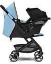 Cybex Beezy Stroller - Beach Blue/Turquoise - Comfort on the Go from Birth! Lights Strollers