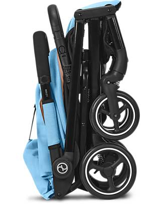 Cybex Beezy Stroller - Beach Blue/Turquoise - Comfort on the Go from Birth! Lights Strollers