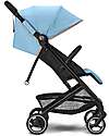Cybex Beezy Stroller - Beach Blue/Turquoise - with One-Pull Harness Lights Strollers