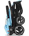 Cybex Beezy Stroller - Beach Blue/Turquoise - with One-Pull Harness Lights Strollers