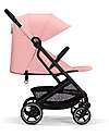 Cybex Beezy Stroller - Candy Pink - Black Frame - The Most Compact Lights Strollers