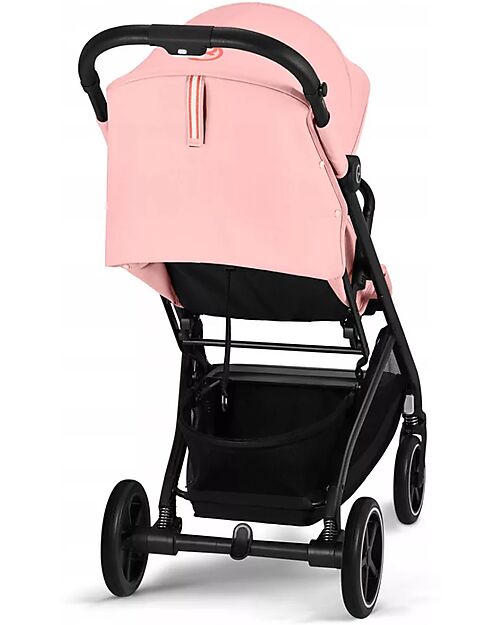 Cybex Beezy Stroller - Candy Pink - Black Frame - The Most Compact Lights Strollers