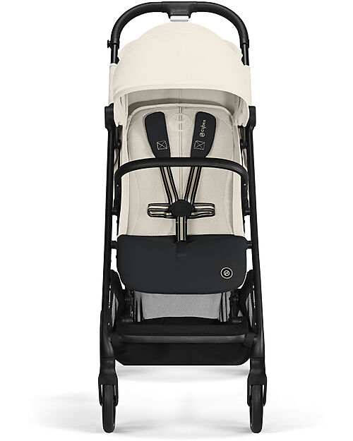Cybex Beezy Stroller - Canvas White/Light Beige - The Most Compact Lights Strollers