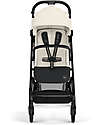 Cybex Beezy Stroller - Canvas White/Light Beige - The Most Compact Lights Strollers