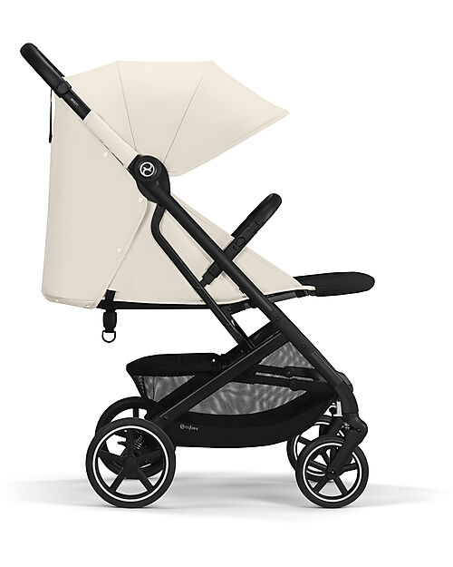 Cybex Beezy Stroller - Canvas White/Light Beige - The Most Compact Lights Strollers