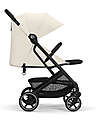 Cybex Beezy Stroller - Canvas White/Light Beige - The Most Compact Lights Strollers