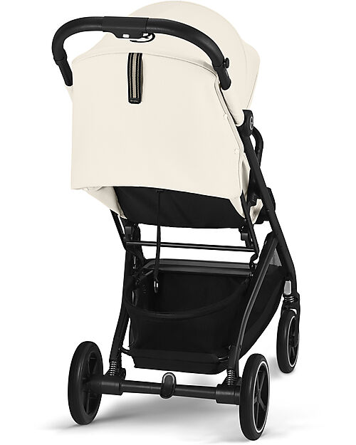 Cybex Beezy Stroller - Canvas White/Light Beige - The Most Compact Lights Strollers