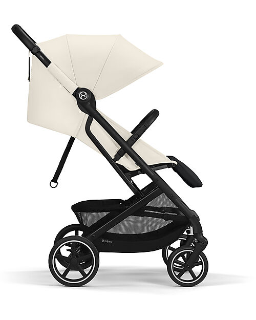 Cybex Beezy Stroller - Canvas White/Light Beige - The Most Compact Lights Strollers