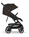 Cybex Beezy Stroller - Chocolate Brown - Black Frame - The Most Compact Lights Strollers
