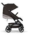 Cybex Beezy Stroller - Chocolate Brown - Black Frame - The Most Compact Lights Strollers