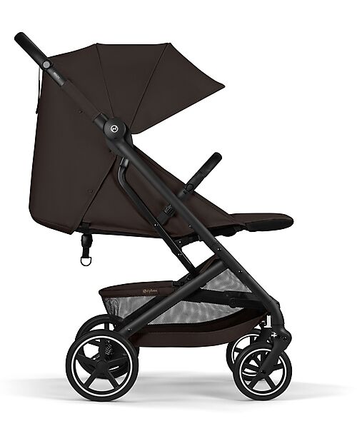 Cybex Beezy Stroller - Chocolate Brown - Black Frame - The Most Compact Lights Strollers