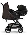 Cybex Beezy Stroller - Chocolate Brown - Black Frame - The Most Compact Lights Strollers